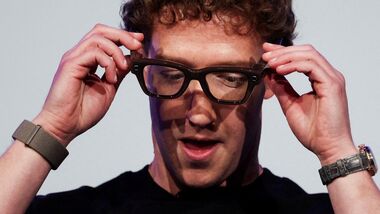 Meta CEO Mark Zuckerberg wears the Meta Ray-Ban Display smart glasses. (File photo)