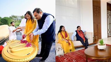 Gautam Adani, Dr Priti Adani visit Shrimad Rajchandra Ashram