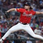 Dylan Dodd #46 of the Atlanta Braves throws a pitch (file photo)