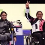 Mona Agarwal (R) and Avani Lekhara ensured India's one-two finish in women's 10m air rifle event at the Asian Para Games 2026.
