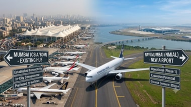 Mumbai airport's Terminal 1 redevelopment has triggered a dispute as airlines oppose shifting international flights to Navi Mumbai over costs, logistics and flight slot concerns.