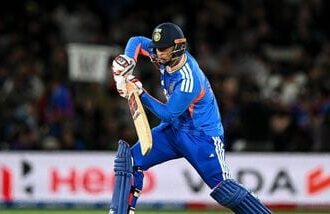 India vs New Zealand 3rd T20I Live Score: India's Vaibhav Sooryavanshi bats during the second T20I against New Zealand in Christchurch.