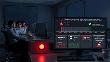 The impact of the Google Cloud data centre outage near London extended beyond banking with reports of problems affecting UK businesses also. (AI-generated Image for representational purposes only)