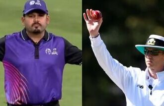 Parashar Joshi (left) will officiate domestic matches in Australia, whereas Ben Treloar will officiate Ranji Trophy matches in India.