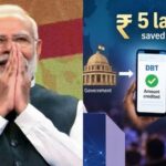 PM Modi said the government had been able to prevent nearly  ₹5 lakh crore from going into the wrong hands through the use of digital systems for direct transfers.