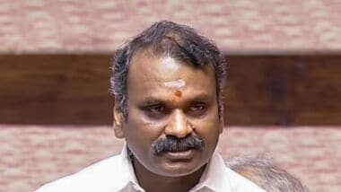 MoS in the Ministry of Parliamentary Affairs L Murugan speaks in the Rajya Sabha during the Monsoon session of Parliament, in New Delhi on 7 August.