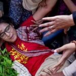 CJP protest against Gyanesh Kumar LIVE: All India Students' Association (AISA) National President Neha Bora being detained during a protest .