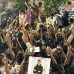 Protestors celebrate after the Maharashtra government on Sunday formed a committee to overhaul the state recruitment body MPSC, naming FDA Commissioner Tukaram Mundhe as secretary