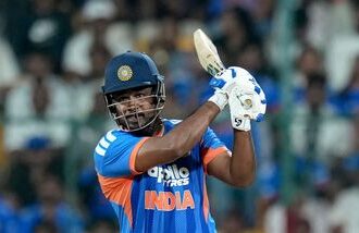 Sanju Samson scored 168 runs from five matches in India's T20I series against West Indies.