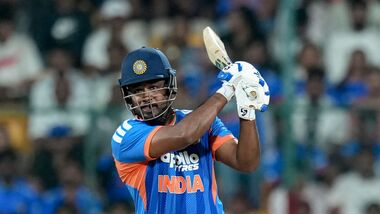 Sanju Samson scored 168 runs from five matches in India's T20I series against West Indies.