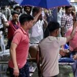 Picture from Kolkata Dugra Puja pandal where 17 died after a stampede-like situation.