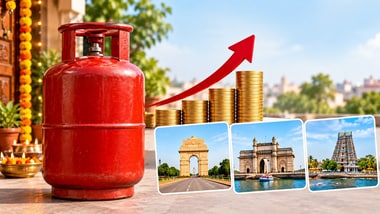 Festive shock: Commercial LPG prices up by  ₹62.50 — check new rates in Delhi, Mumbai, Chennai
