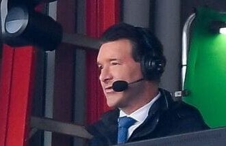 Tony Romo calls the game during the second half of a NFL football wild card playoff game between the Buffalo Bills and the Denver Broncos. (file photo)