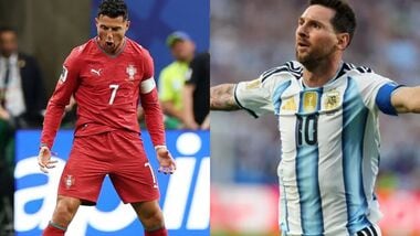Cristiano Ronaldo (Left) has beaten his long-time rival Lionel Messi to clinch the inaugural Ballon d'Or Of All Time award.