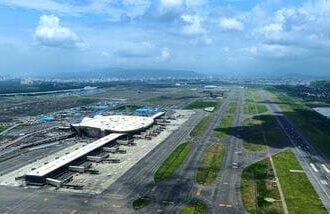 Navi Mumbai International Airport. (Photo: @dronemanYT/X)