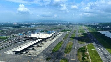 Navi Mumbai International Airport. (Photo: @dronemanYT/X)