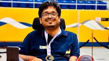 Indian Boccia athlete Sachin Chamaria is competing at Para Asian Games 2026.