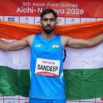 Sandeep won the 100th medal for India in the Asian Para Games 2026.