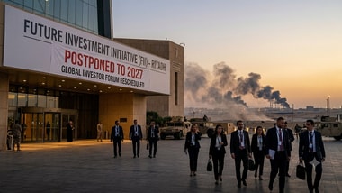 Saudi Arabia delays its flagship FII summit to 2027 after Houthi attacks disrupt travel and threaten investor confidence across the Gulf. (AI generated image for representation purpose)