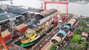Once operational, it is expected to be India's largest commercial shipyard, significantly strengthening domestic shipbuilding capacity and India's competitiveness in the global maritime industry.