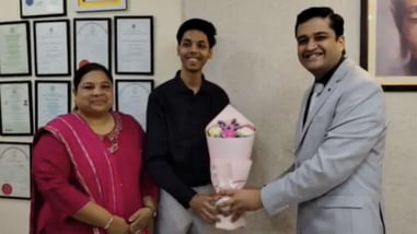 Scoring 490 out of 600 marks—an impressive 81.67 per cent—Prem Agarwal also secured the top rank across Gujarat.
