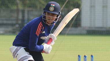 India vs Zimbabwe Live Score, 1st WODI: Smriti Mandhana during training.