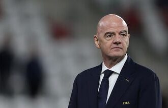 FIFA President Gianni Infantino during the trophy ceremony after Spain win the Under-20 Women's World Cup (file photo)