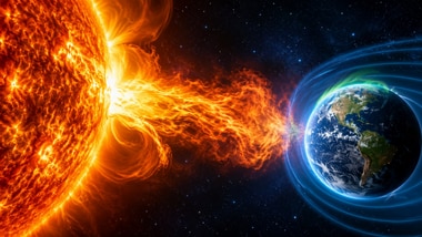 A powerful solar eruption recorded on 8 October could trigger a geomagnetic storm on 11 October.