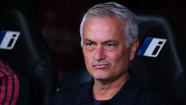 Real Madrid's head coach Jose Mourinho sits on the bench during the Spanish La Liga soccer match between Real Madrid and Rayo Vallecano