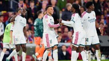 Kylian Mbappe scored both the goals in Real Madrid's 2-1 win over Barcelona in the Spanish LaLiga on Sunday.