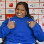India's Suvarna Raj clinched the gold medal in the women's F54 discus throw at the Asian Para Games with a best effort of 15.66m.