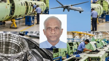 R Muralidharan, Chief Technology Officer of Tata Advanced Systems Ltd and Professor of Practice at IIT Tirupati. (Collage made using AI for representational purposes).