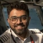 This undated photo released on Israel's Foreign Ministry social media shows Indian Capt. Smit Machchhar in the cockpit of a plane in an unknown location. (Israel's Foreign Ministry via AP)
