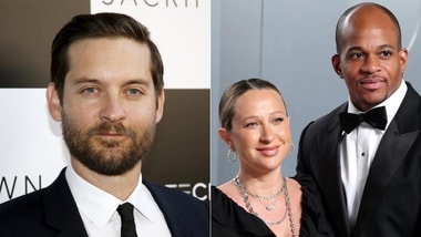 Tobey Maguire’s ex-wife Jennifer Meyer marries billionaire heir Geoff Ogunlesi as actor officiates Hawaii wedding.
