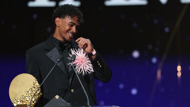 Lamine Yamal has become the first player to have won the Young Talent of the Year award thrice in a row.