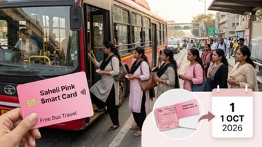 Soon, Pink Saheli cards will be mandatory for Delhi women to avail free bus journeys (AI-generated image for representational purposes only)