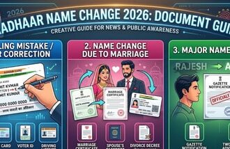 Aadhaar name entered incorrectly: What if it was a data-entry error? (AI-generated image)
