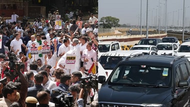 Delhi roads jammed as INDIA bloc march triggers diversions, security curbs.