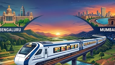 Bengaluru-Mumbai Vande Bharat Sleeper vs Udyan Express: Travel time, route, coaches and what changes (AI-generated)