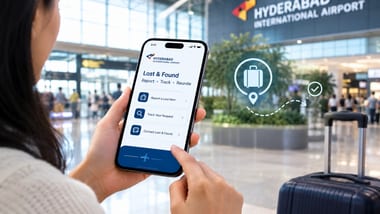 Hyderabad airport launches digital platform to track lost items. (AI-generated image for representational purposes)