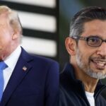 Donald Trump and Sundar Pichai