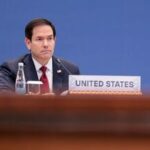 US Secretary of State Marco Rubio participates in the C5+1 Ministerial Meeting with the foreign ministers of Uzbekistan, Kazakhstan, Tajikistan, Turkmenistan and Kyrgyzstan at the Congress Center in Samarkand, Uzbekistan, on October 19, 2026. (Photo by Kylie Cooper / POOL / AFP)