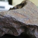 10 kg Edmore, Michigan, IIIAB iron meteorite as submitted to Central Michigan University for identification.
