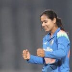 Vaishnavi Sharma finished with figures of 4/39 in the second women's ODI against Zimbabwe.