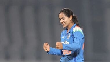 Vaishnavi Sharma finished with figures of 4/39 in the second women's ODI against Zimbabwe.