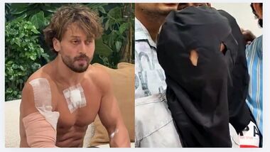 Bollywood actor Tiger Shroff(Left), suspects in the firing case arrested by Rajasthan Police in Kota(Right).